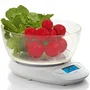 Laica KS1019W Báscula de Cocina Electrónica Digital con Bol y Pantalla Retroiluminada, 5 kg de Capacidad